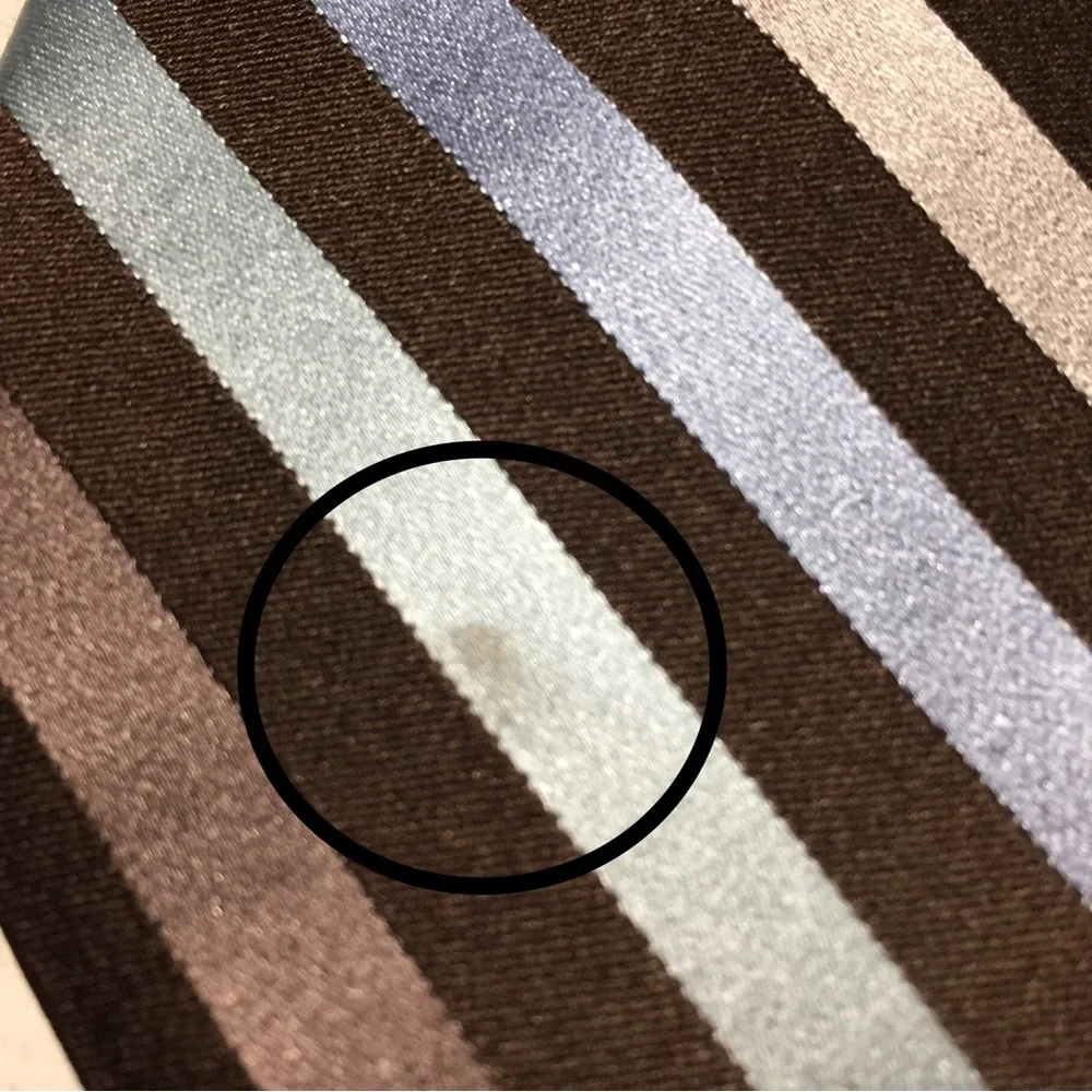 Ted Baker London Men’s Brown Striped Silk Necktie Tie Made in USA Formal READ